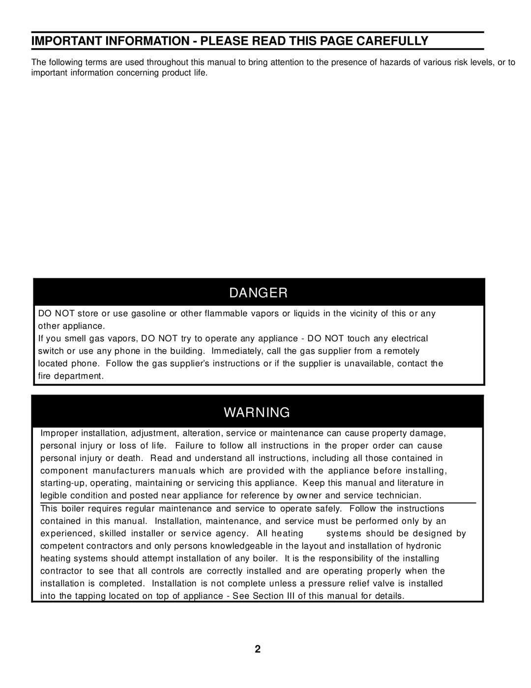 Burnham LEDV SERIES manual Important Information Please Read this page Carefully 