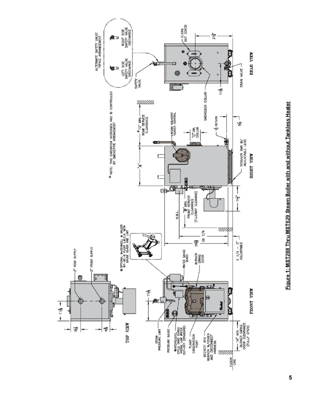 Burnham MST396, MST288, MST629, MST513 manual 