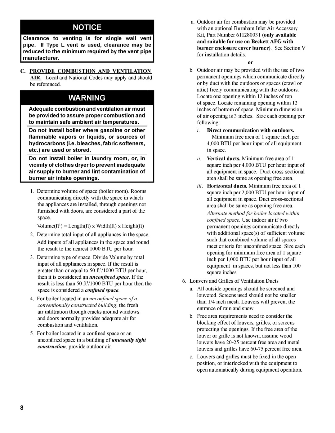 Burnham MST288, MST396, MST629, MST513 manual 