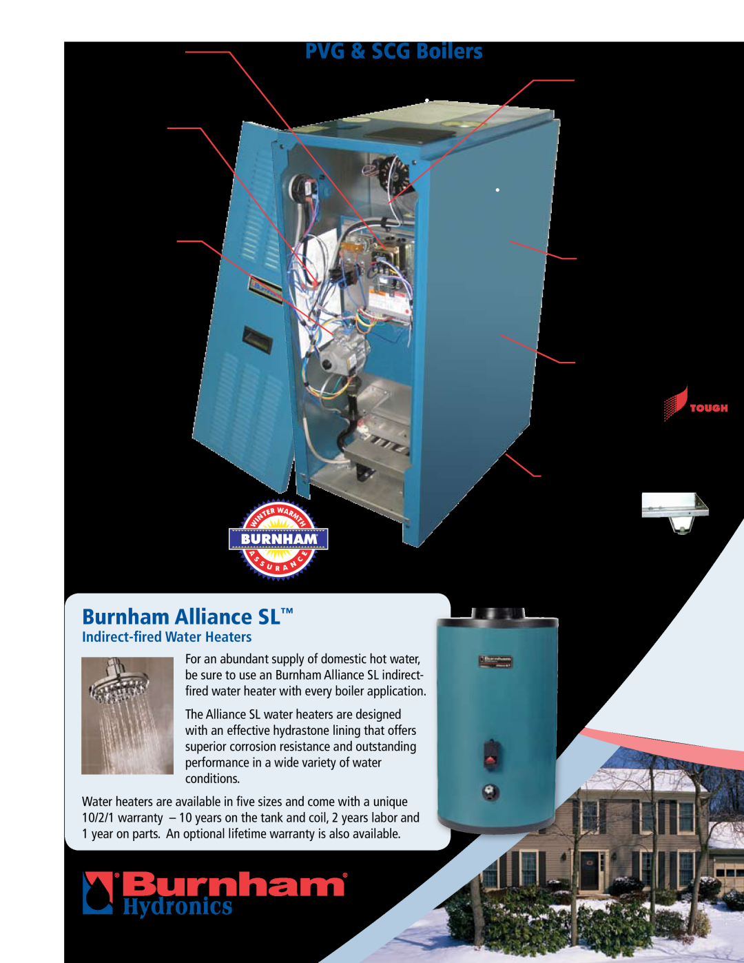 Burnham Burnham Alliance SL, Indirect-fired Water Heaters, PVG & SCG Boilers, Reliable Controls, Step Opening Gas Valve 