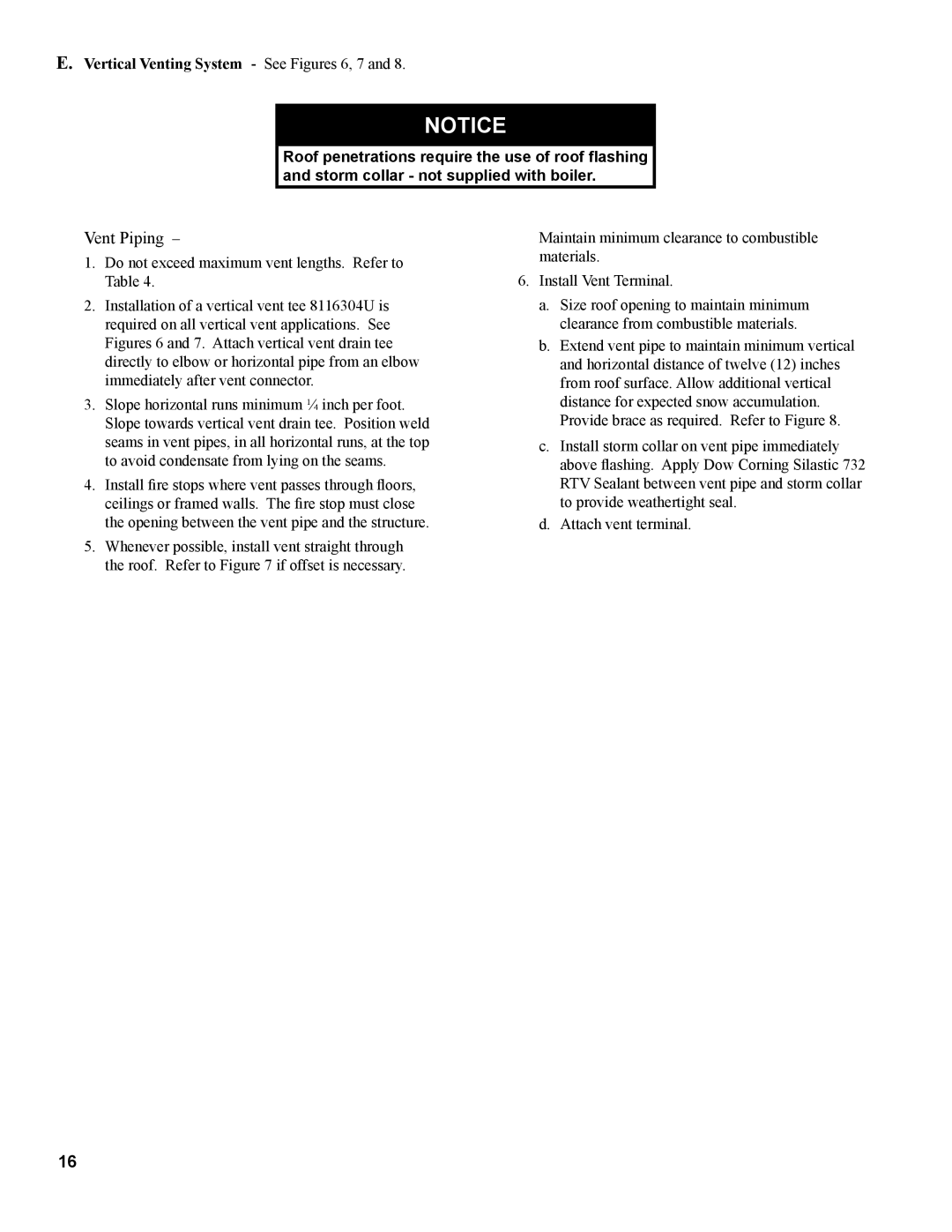 Burnham PVG manual Vertical Venting System See Figures 6, 7 