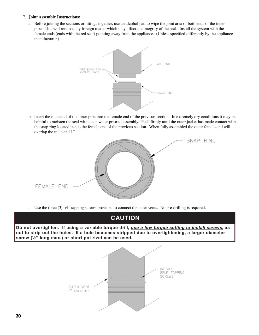 Burnham SCG manual Joint Assembly Instructions 