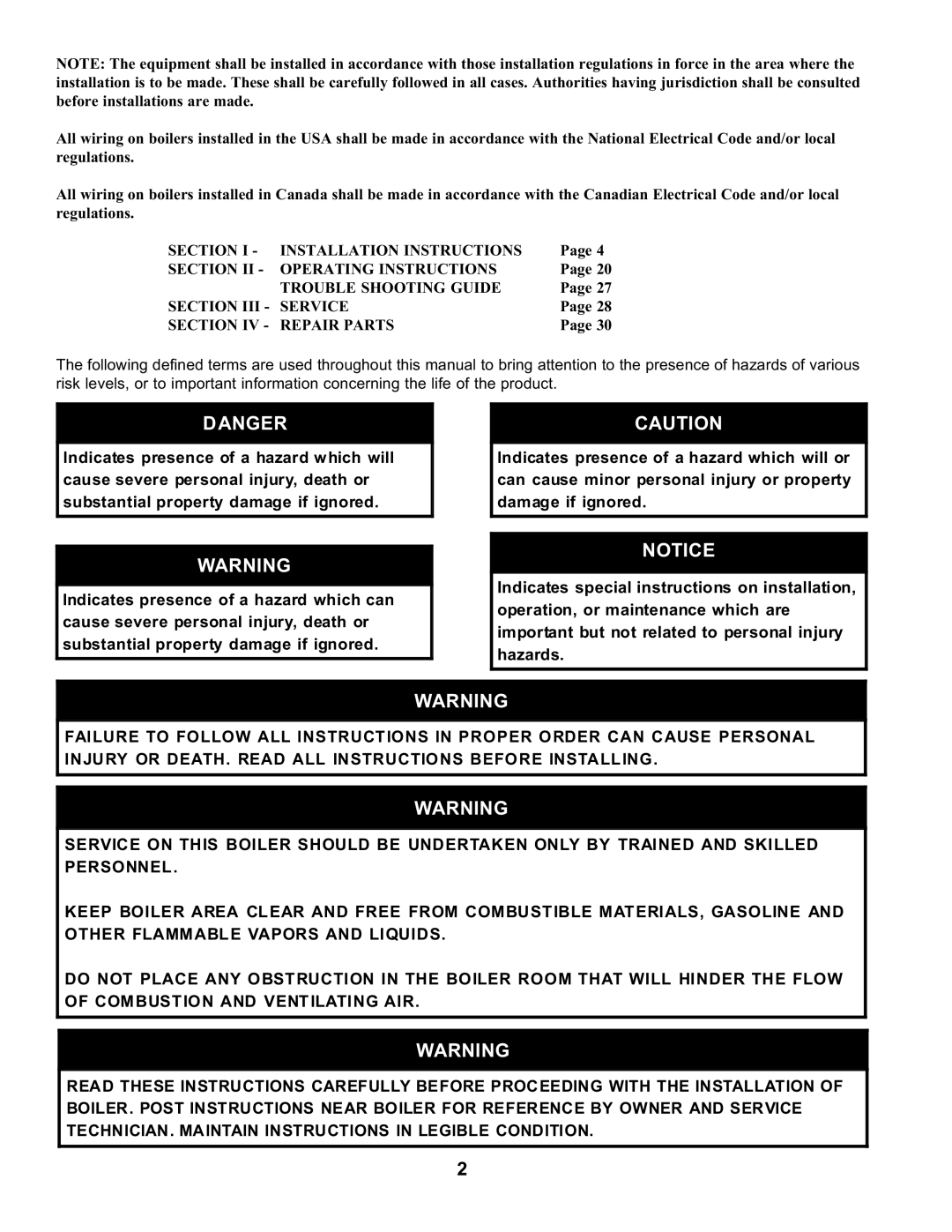 Burnham SERIES 2 manual 