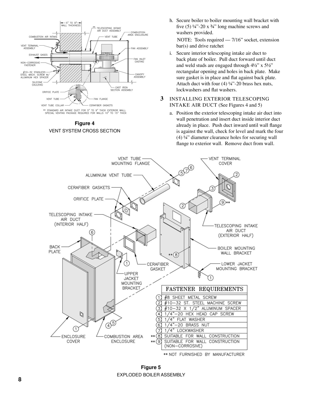 Burnham SM-6 manual Vent System Cross Section 