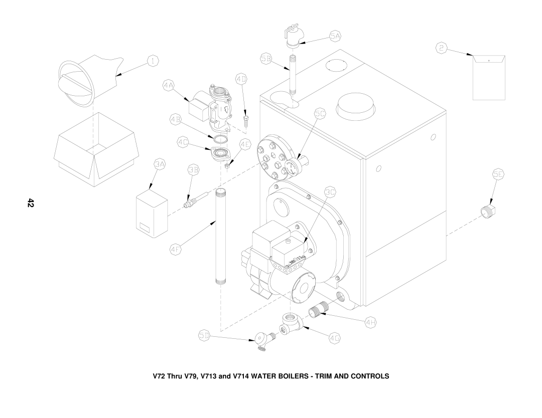 Burnham V7 SERIES manual V72 Thru V79, V713 and V714 Water Boilers Trim and Controls 