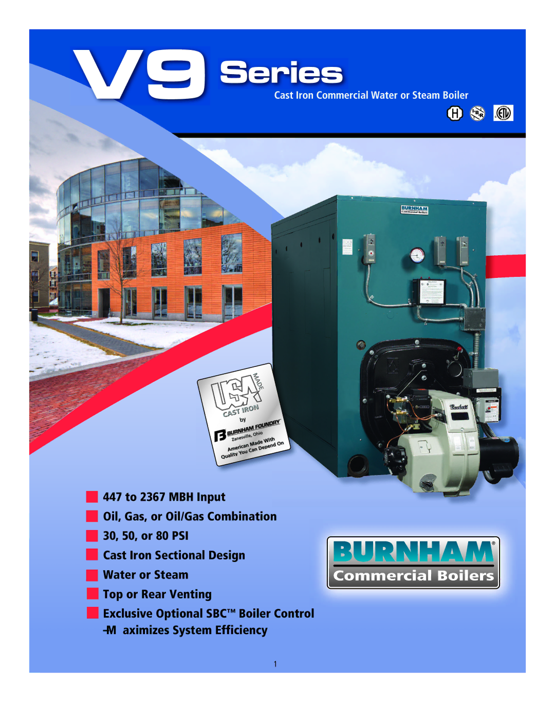 Burnham manual V9Series 