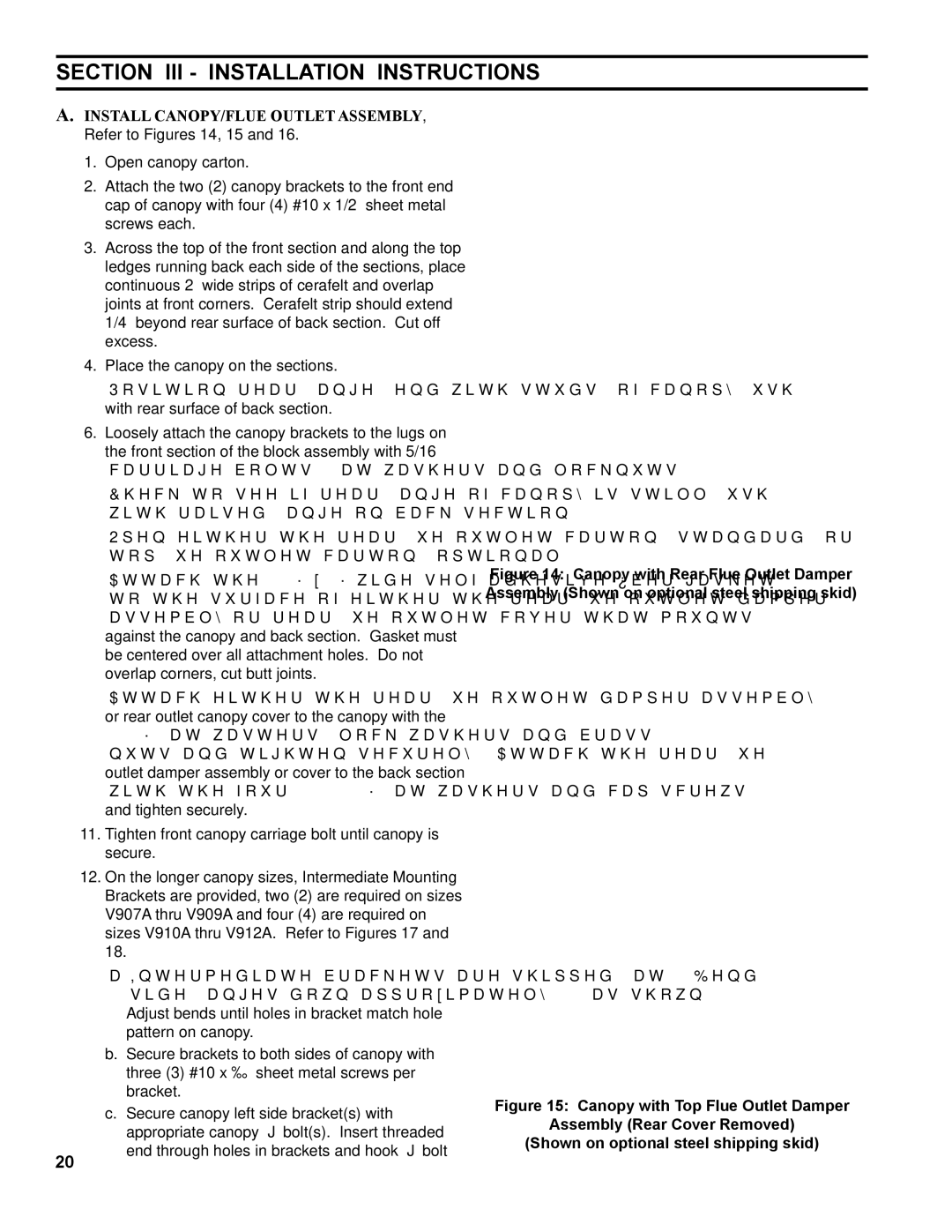 Burnham V9A manual Section III Installation Instructions 