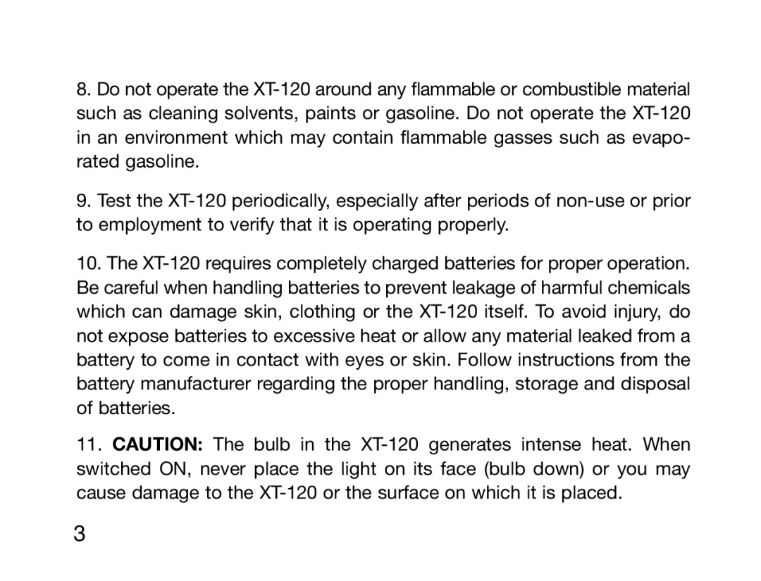 Burris XT-120 manual 