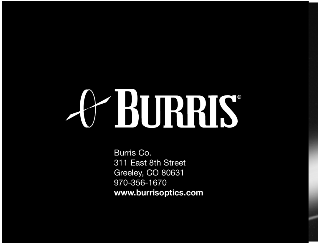 Burris XT-120 manual Burris Co 