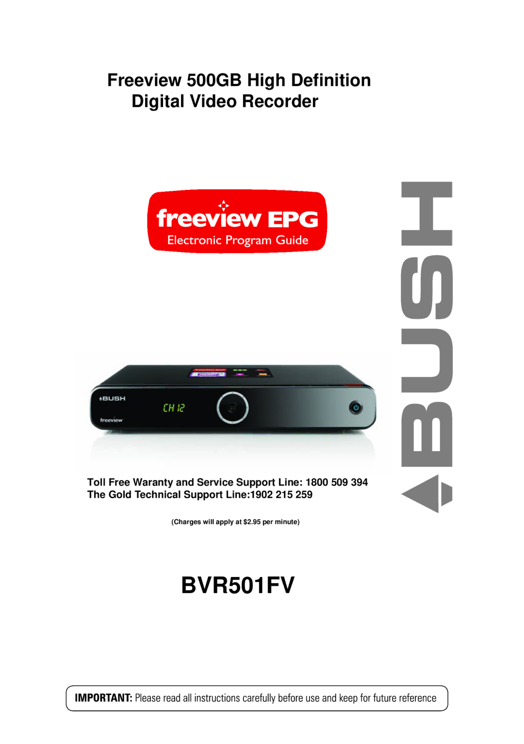 Bush BVR501FV manual 