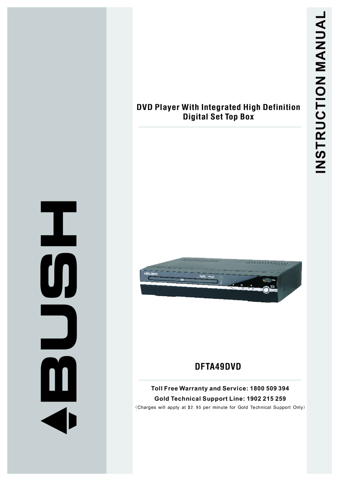 Bush DFTA49DVD instruction manual 