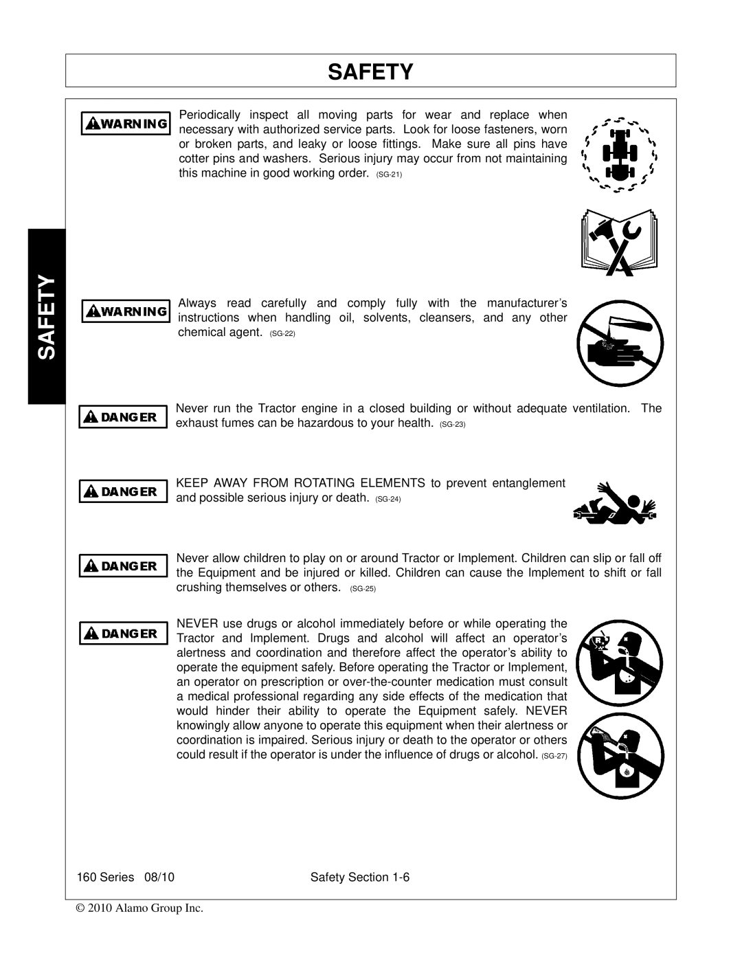 Bush Hog 00786976C manual Safety 