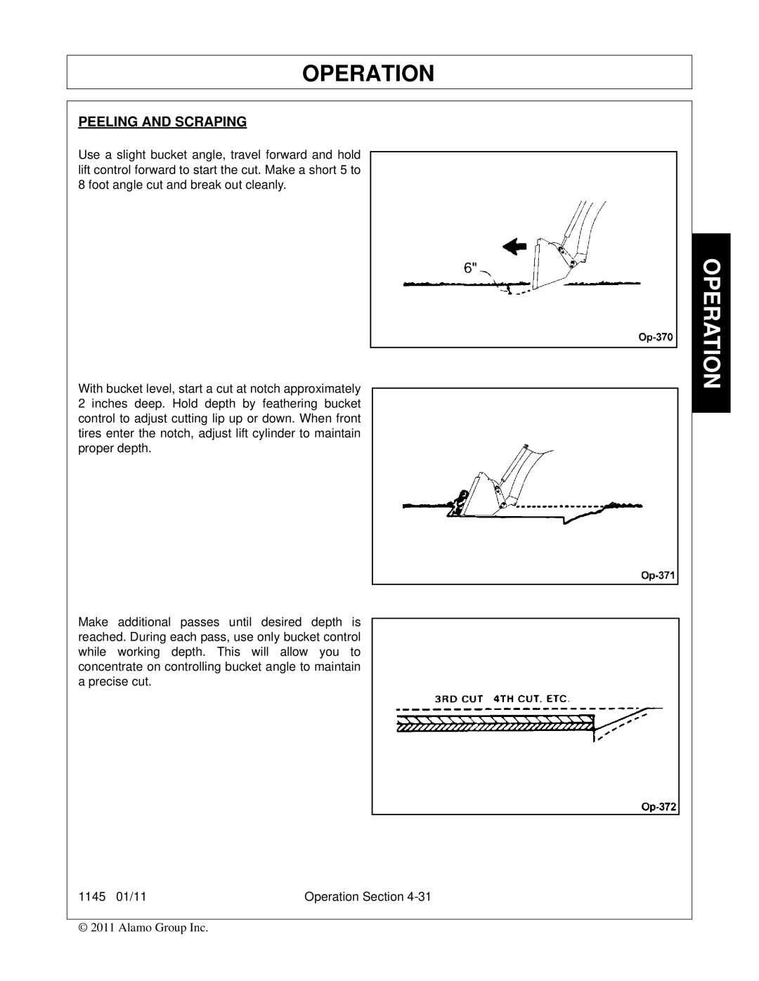 Bush Hog 1145 manual Peeling and Scraping 