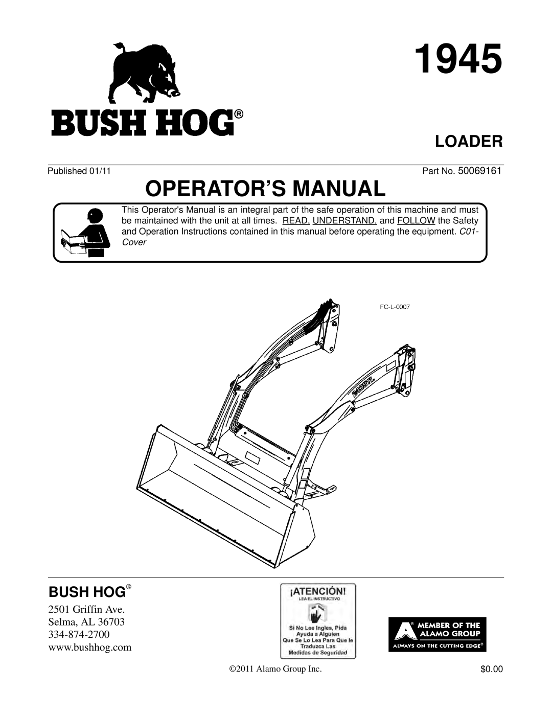 Bush Hog 1945 manual 