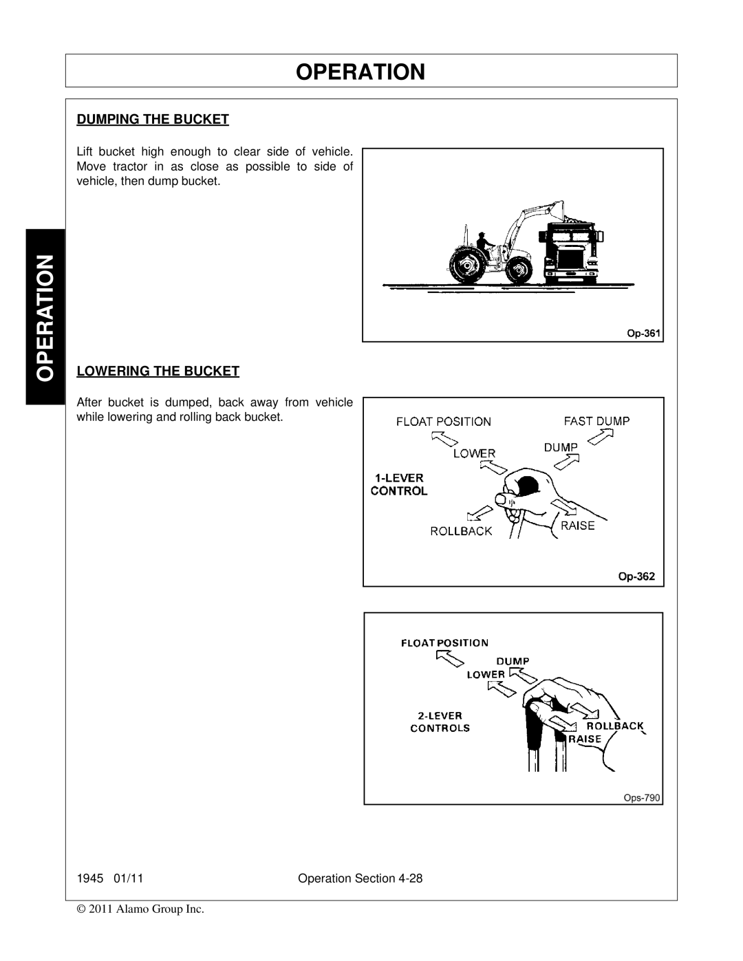 Bush Hog 1945 manual Dumping the Bucket 