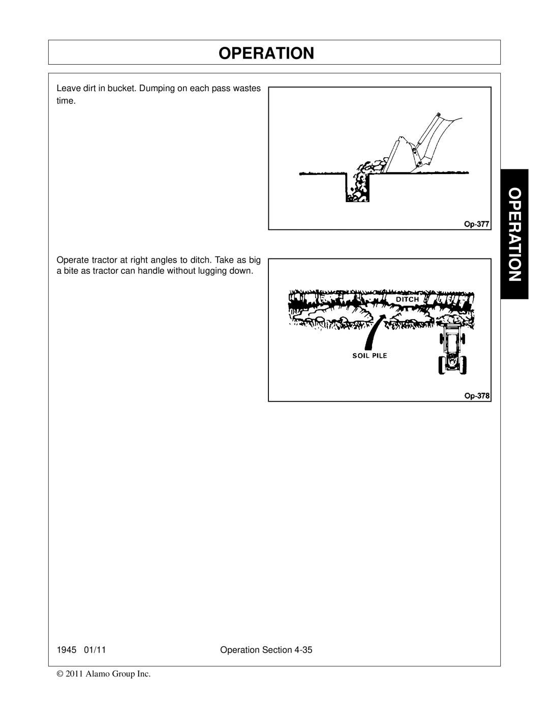 Bush Hog 1945 manual Operation 