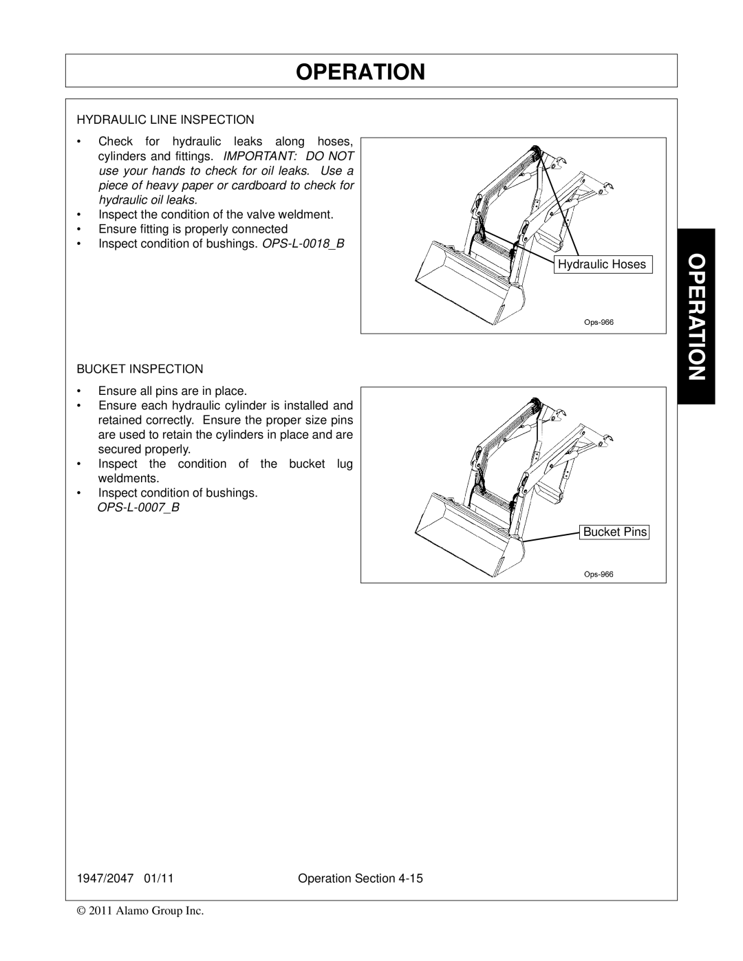 Bush Hog 2047, 1947 manual OPS-L-0007B 