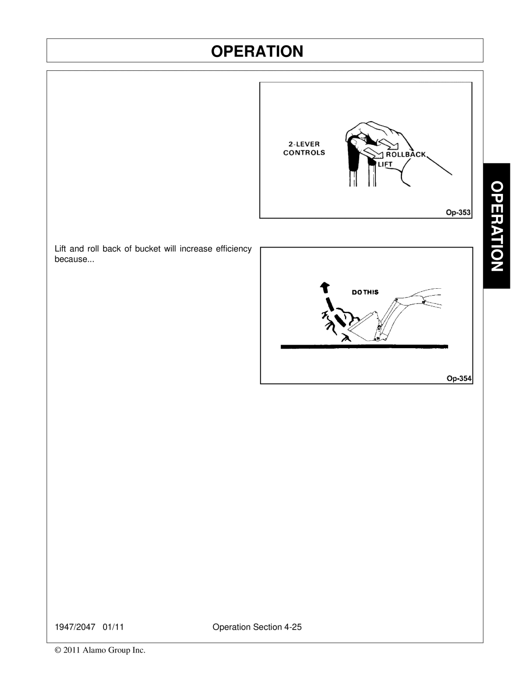 Bush Hog 2047, 1947 manual Operation 