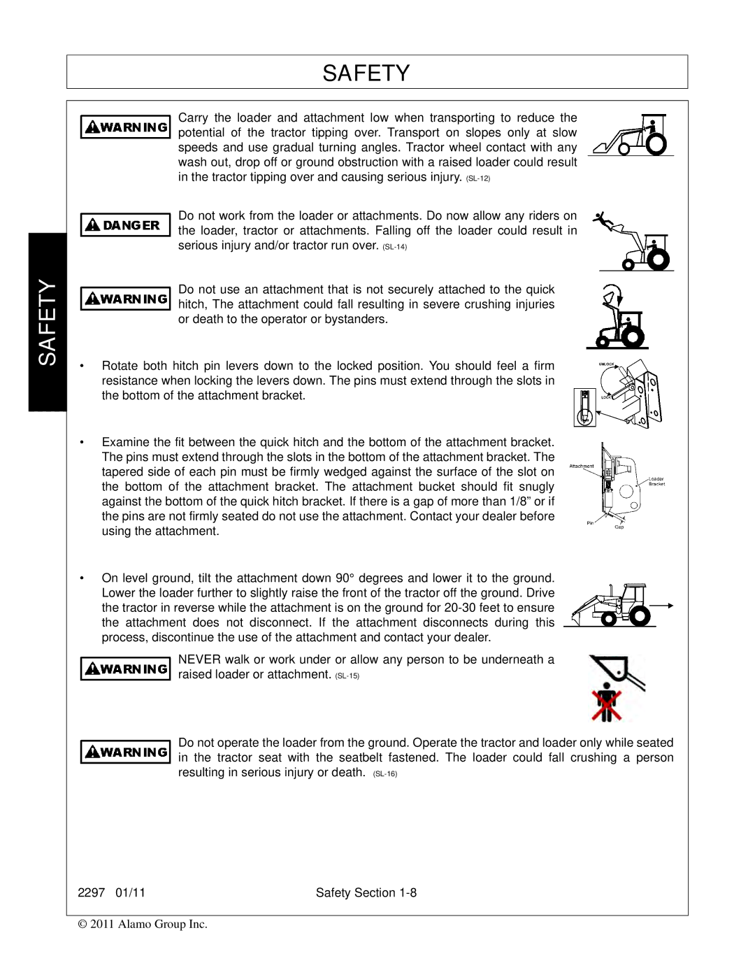 Bush Hog 2297 manual Safety 