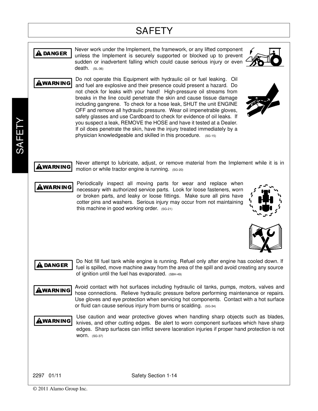 Bush Hog 2297 manual Safety 