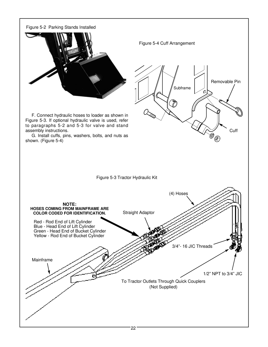 Bush Hog 2347 QT manual Parking Stands Installed 