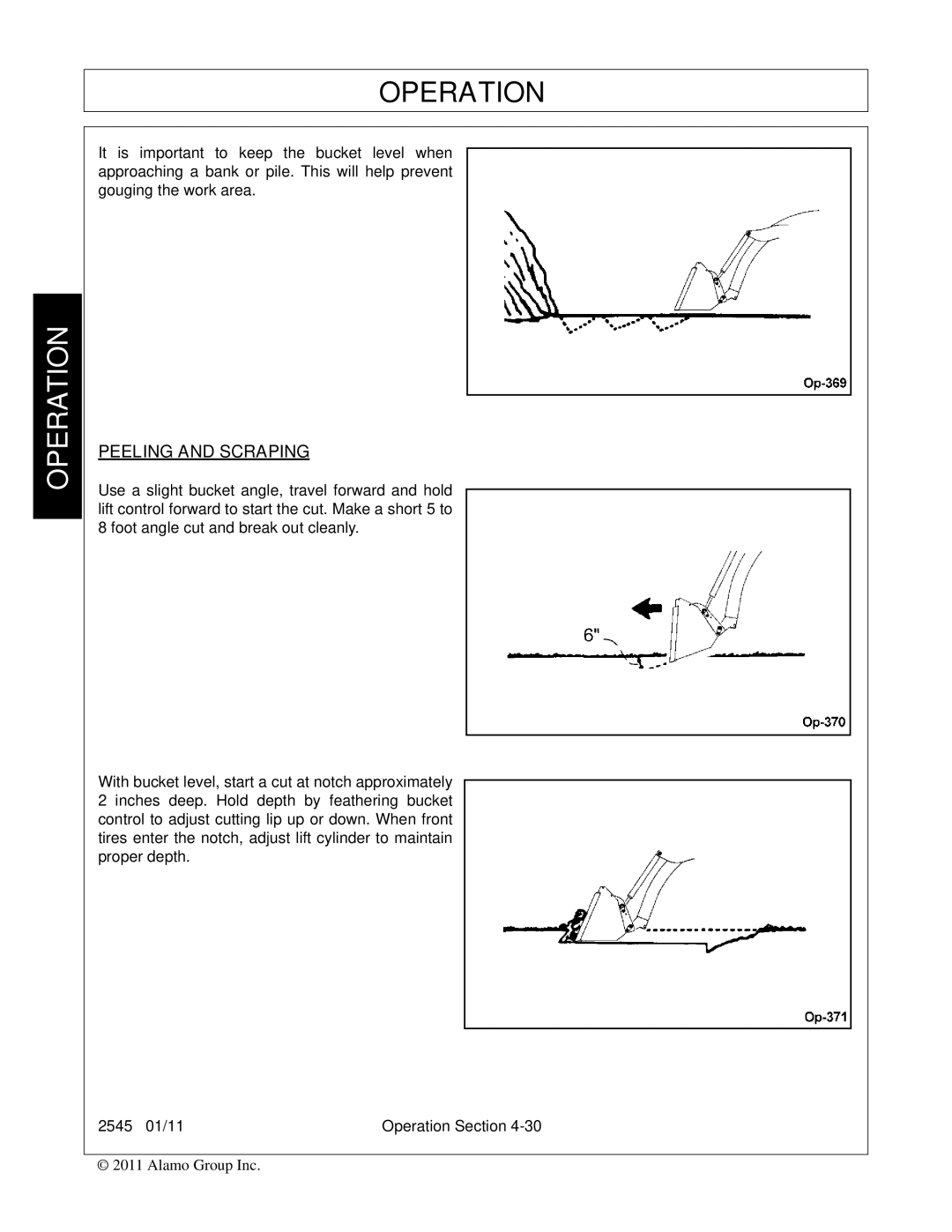 Bush Hog 2545 manual Peeling and Scraping 