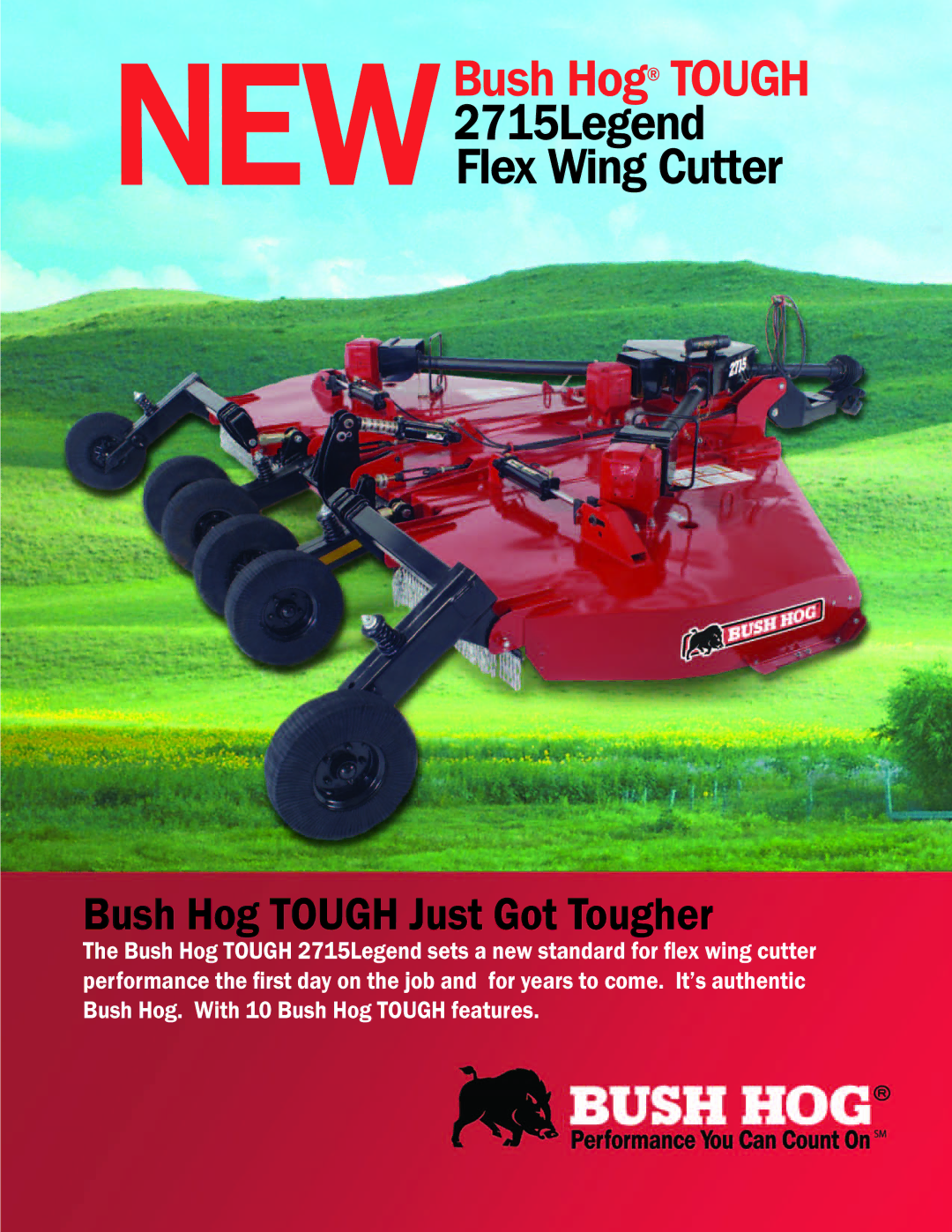 Bush Hog 2715Legend manual NEWBush Hog Tough 