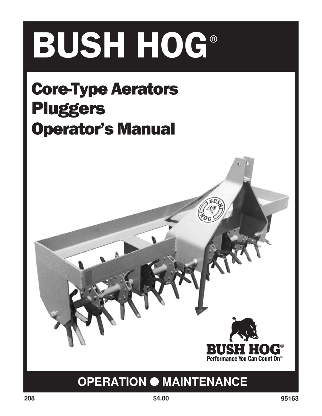 Bush Hog 300 Series manual Bush HOG 