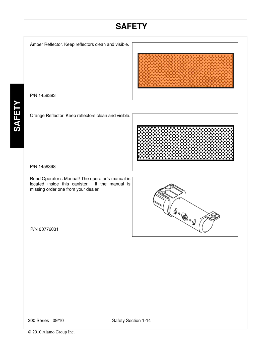 Bush Hog 300 manual Safety 