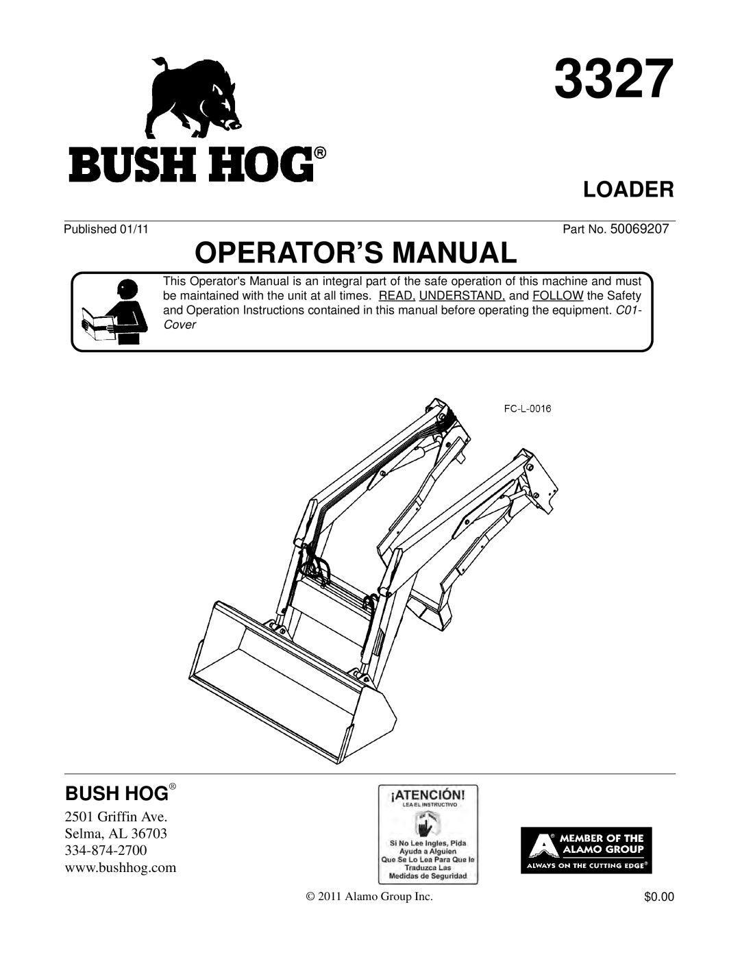 Bush Hog 3327 manual 