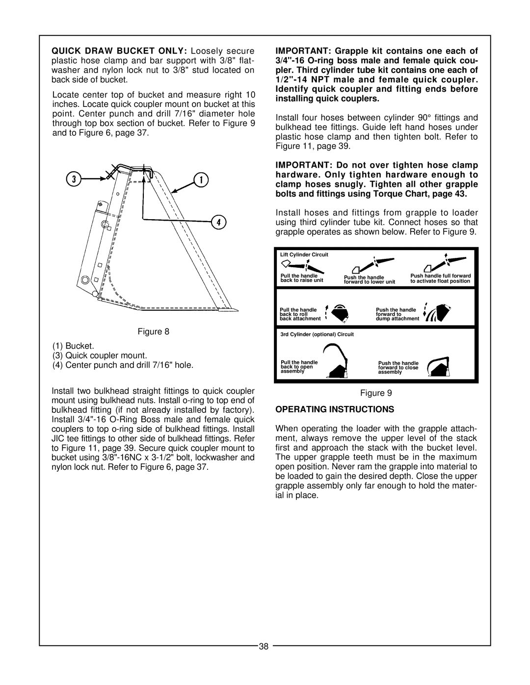 Bush Hog 3860 QT manual Operating Instructions 