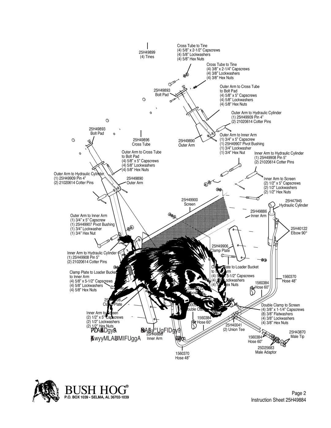 Bush Hog 5045 manual 