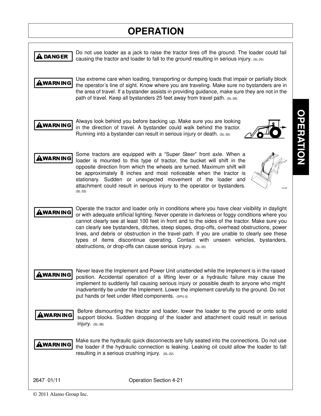 Bush Hog FC-0014 manual SL-33 