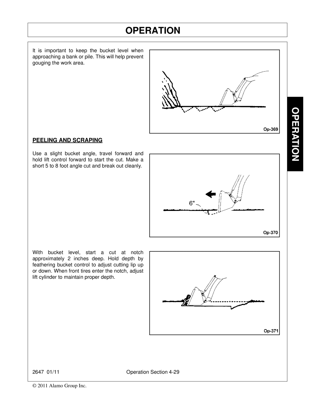 Bush Hog FC-0014 manual Peeling and Scraping 