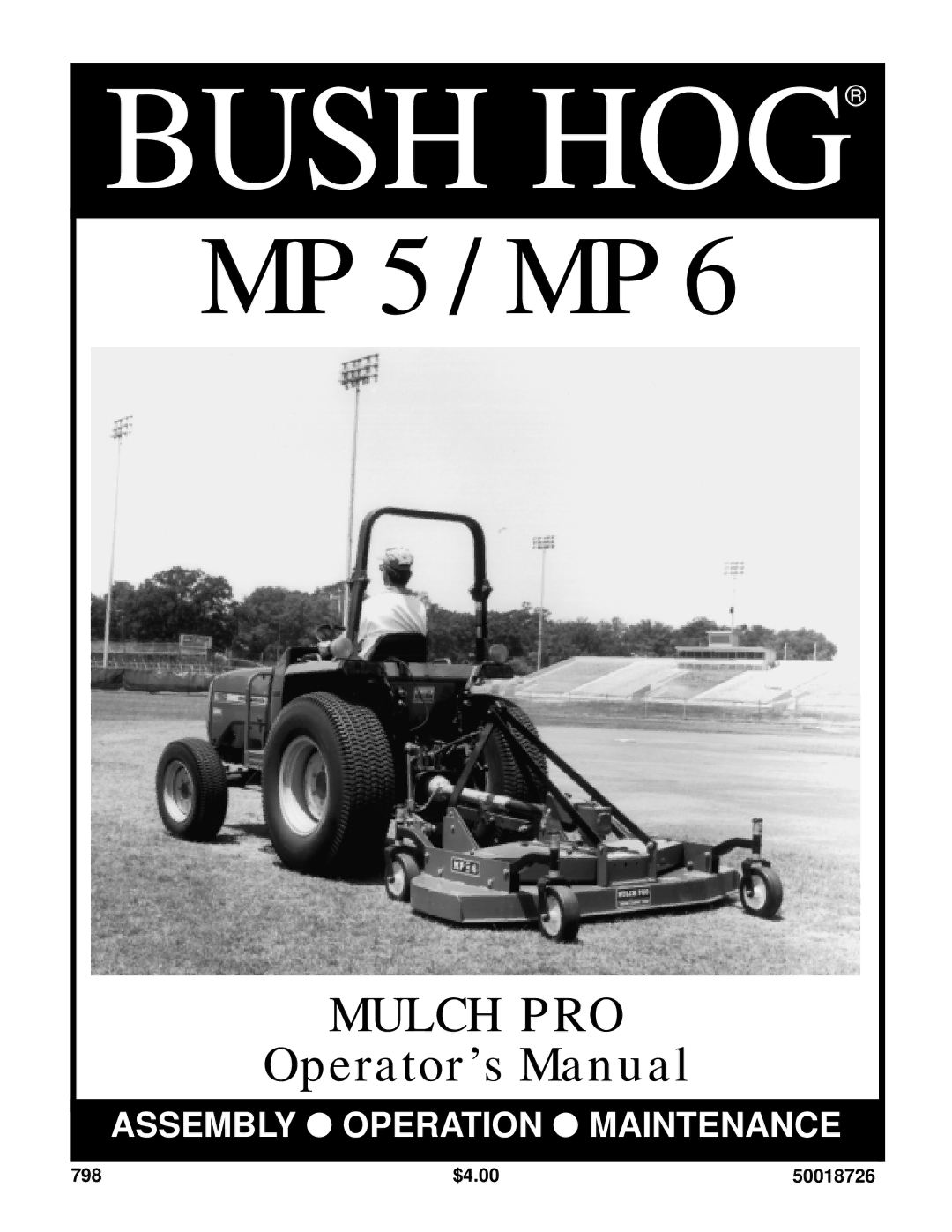 Bush Hog MP6, MP5 manual Bush HOG 