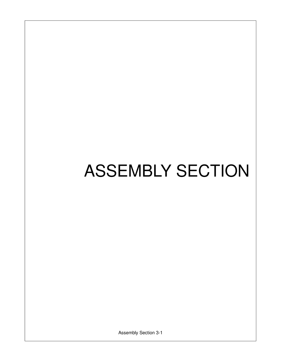 Bush Hog PT5 manual Assembly Section 