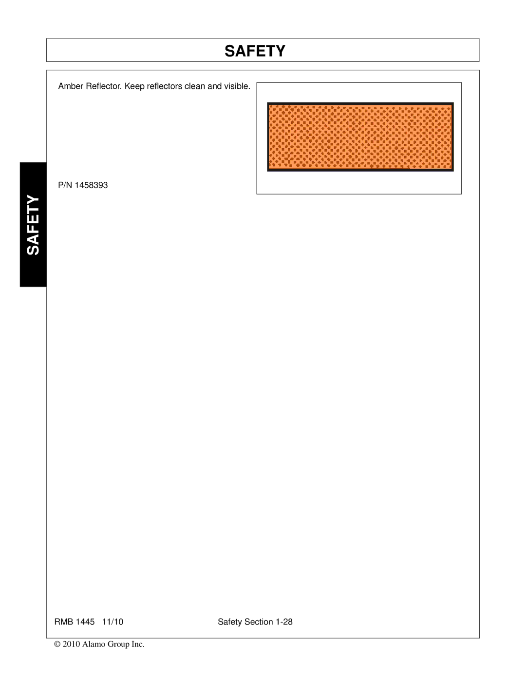 Bush Hog RMB 1445 manual Safety 