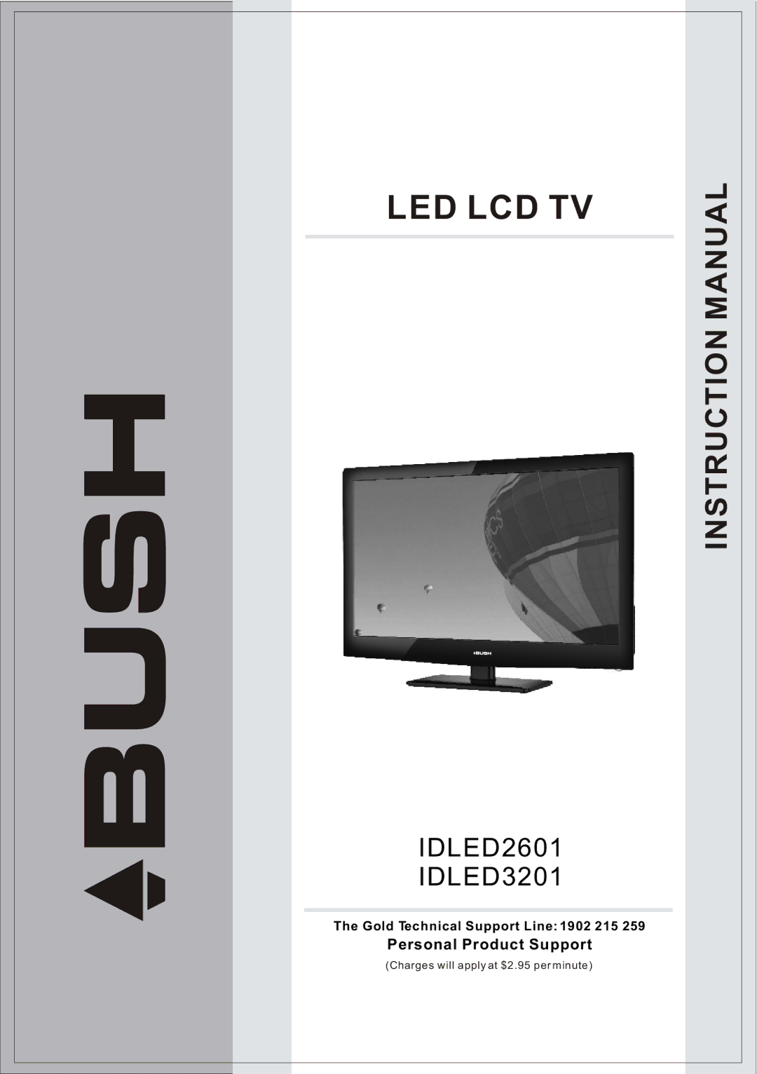 Bush IDLED2601, IDLED3201 instruction manual Led Lcd Tv 