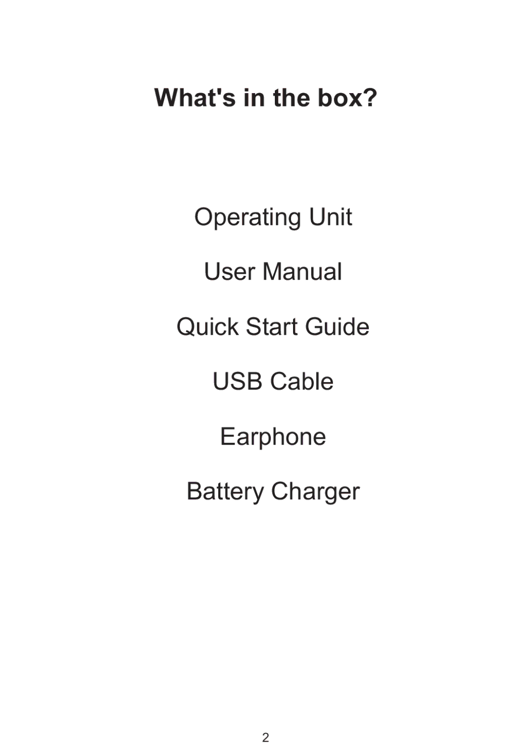 Bush MPK4230BUK user manual Whats in the box? 