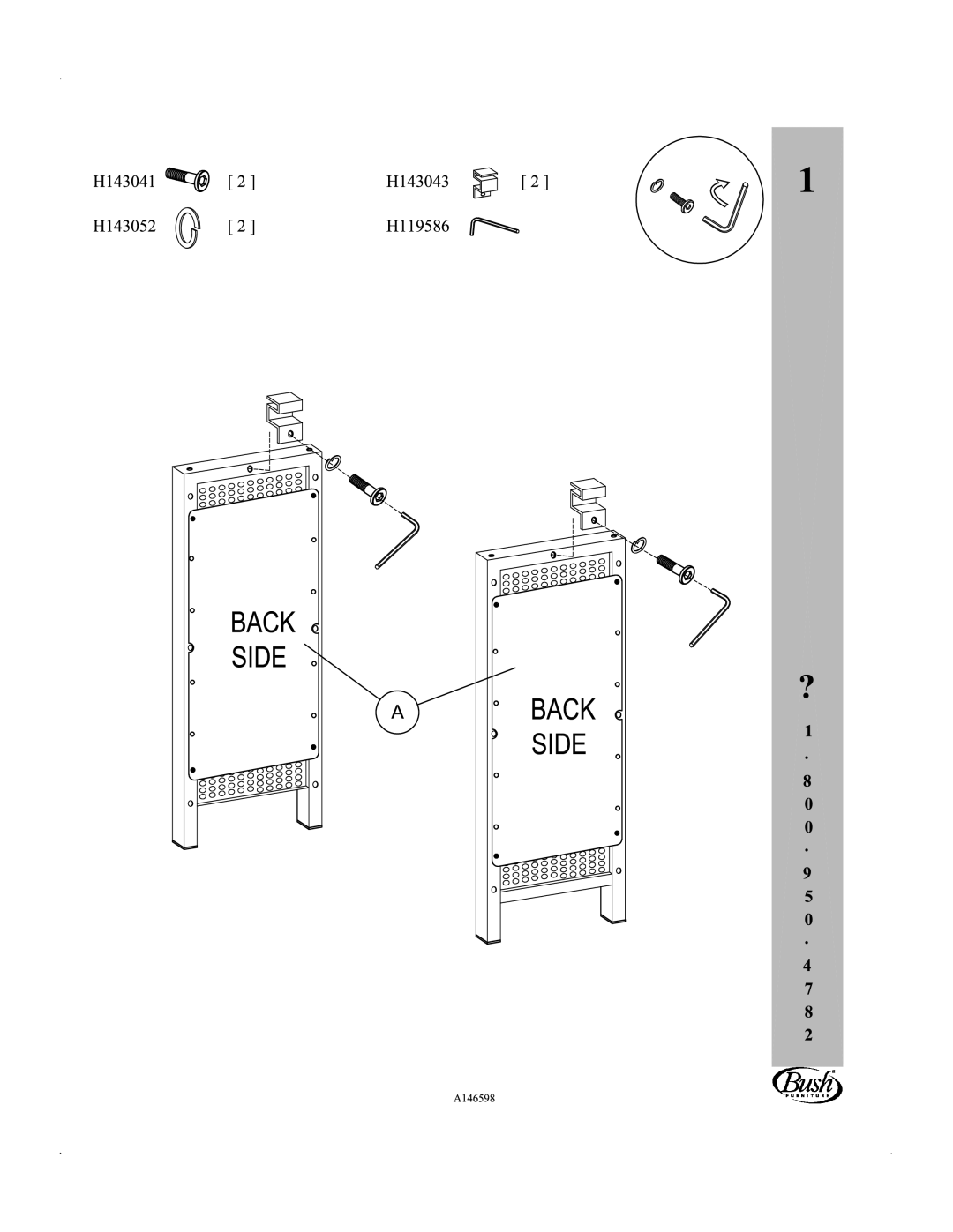 Bush VS74950-01, VS74950-02 warranty 