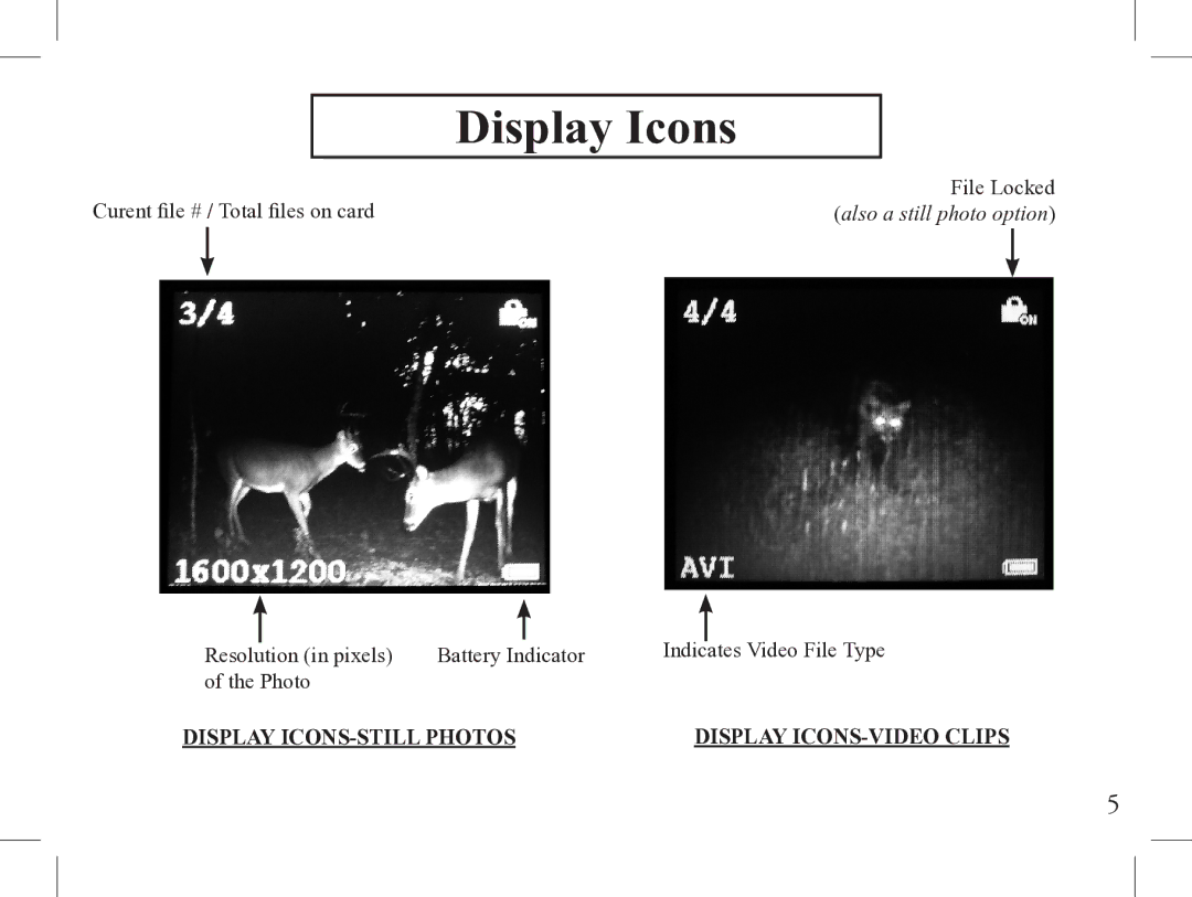 Bushnell 1-Nov instruction manual Display Icons 