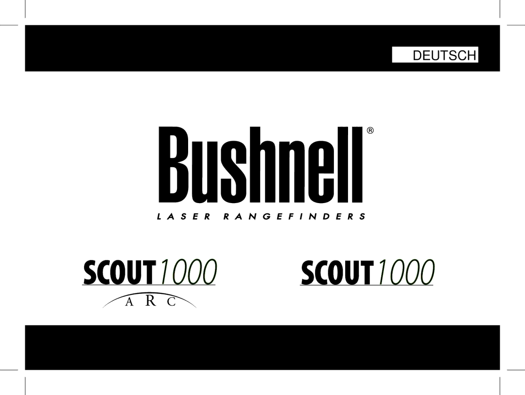 Bushnell 1000 manual Deutsch 