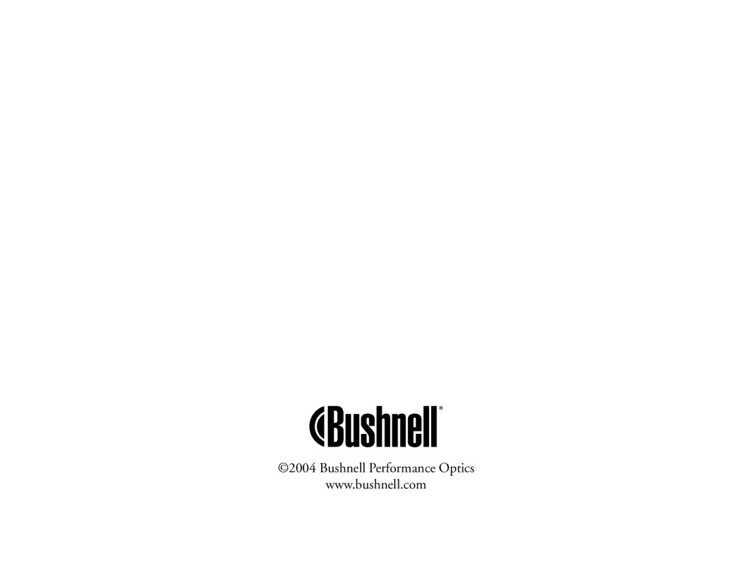 Bushnell 11-0718 manual Bushnell Performance Optics 