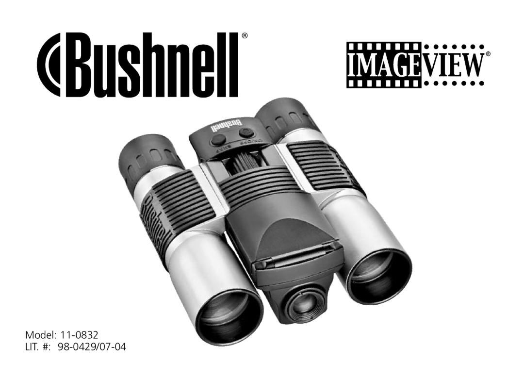 Bushnell 11-0832 manual Model LIT. # 98-0429/07-04 