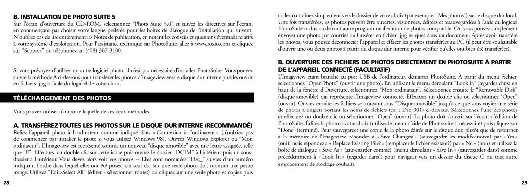 Bushnell 11-0832 manual Installation DE Photo Suite, Téléchargement DES Photos 