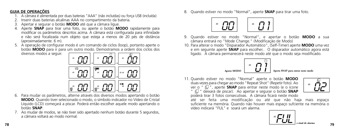 Bushnell 11-1025CL manual Guia DE Operações 