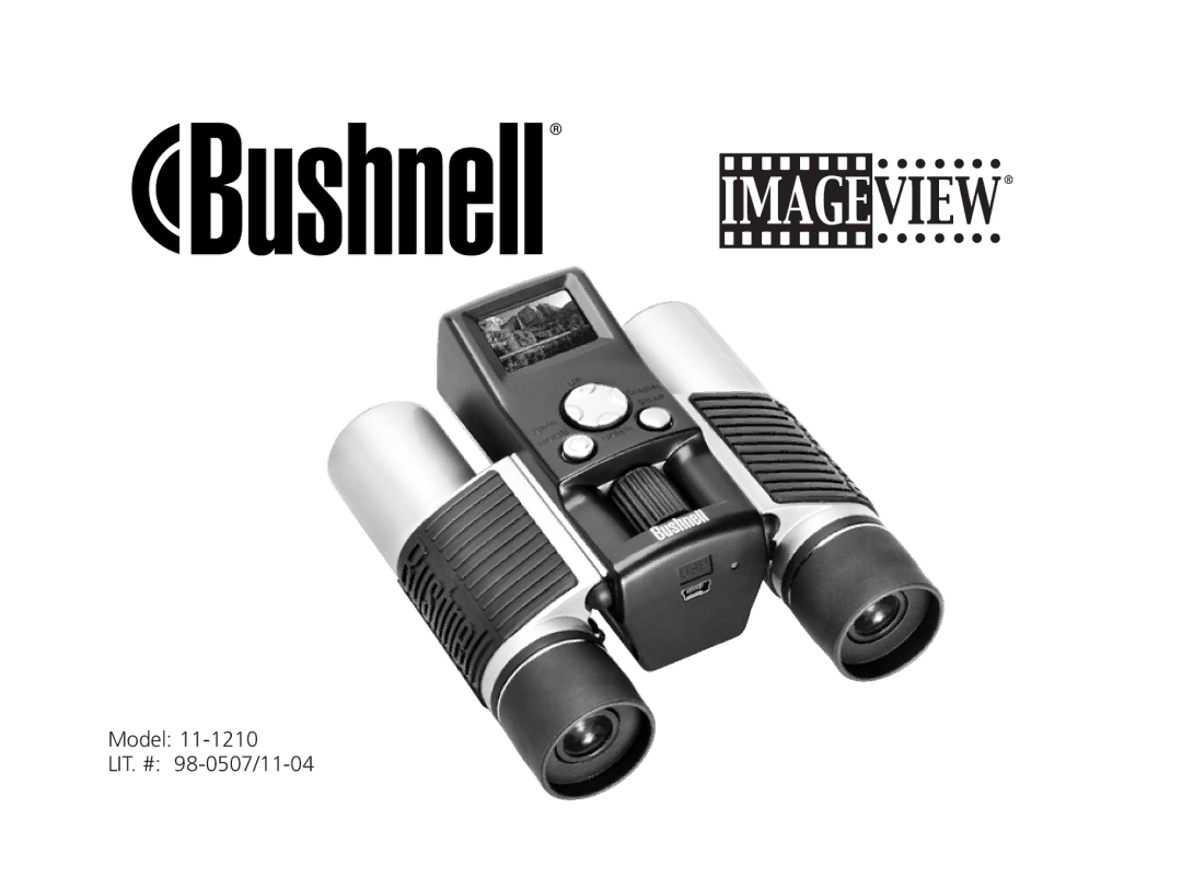 Bushnell 11-1210 manual Model LIT. # 98-0507/11-04 