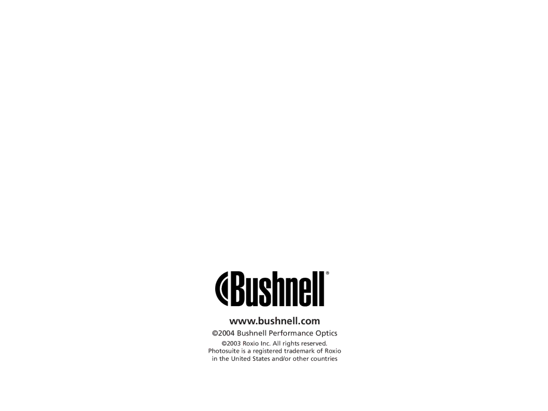 Bushnell 11-1210 manual Bushnell Performance Optics 