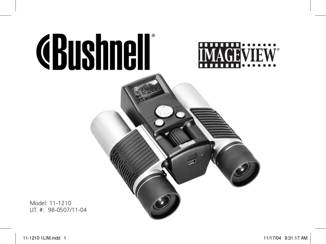 Bushnell 11-1210 manual Model LIT. # 98-0507/11-04 