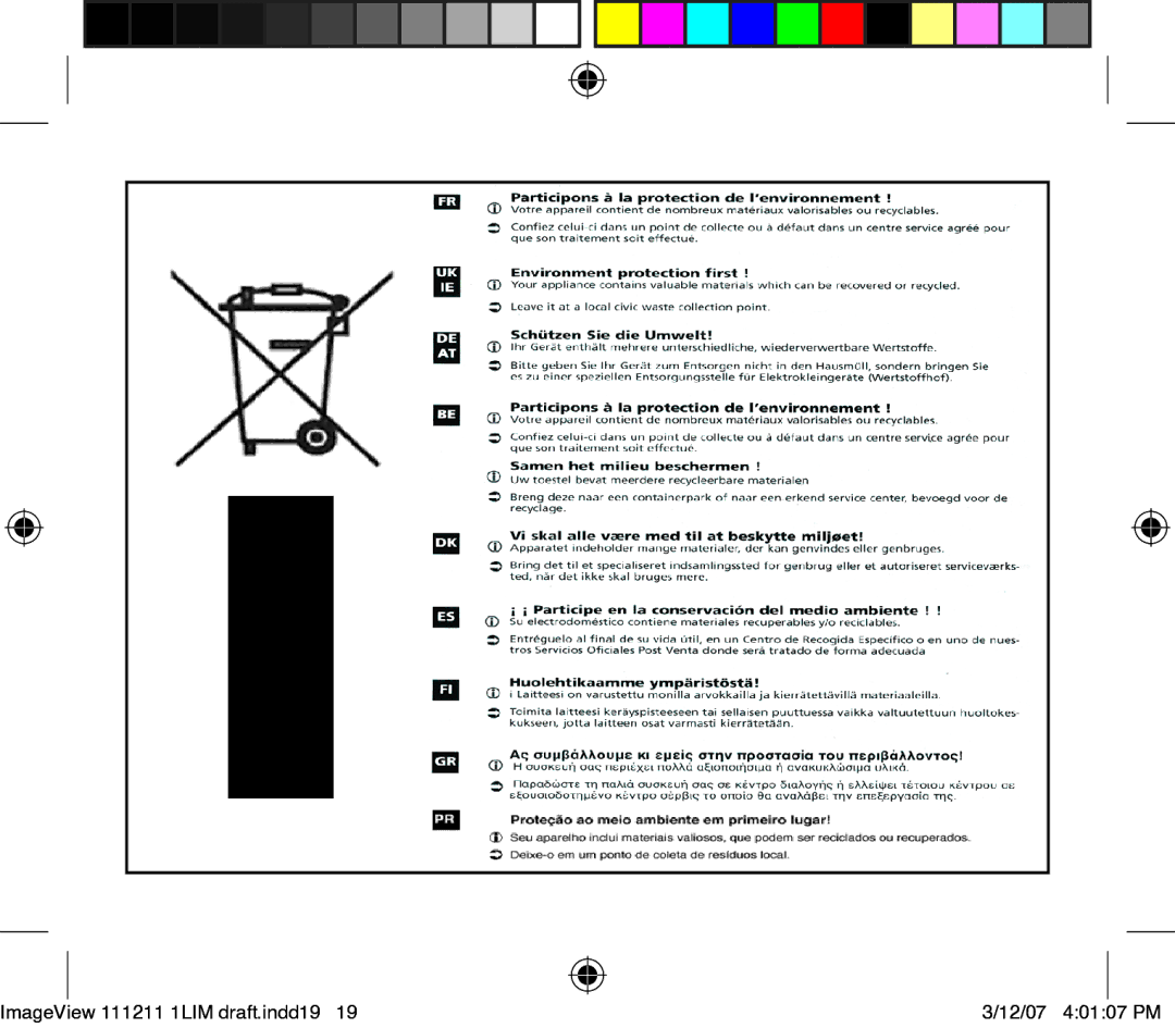 Bushnell 11-1211 instruction manual ImageView 111211 1LIM draft.indd19 12/07 40107 PM 